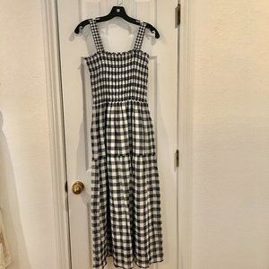 NWT The Great Gingham Smocked Dress Size 10